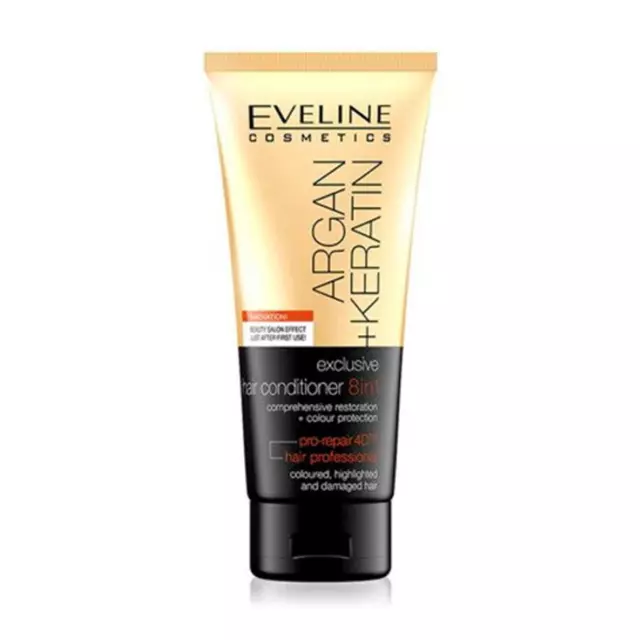 Eveline Natural Argan Keratin Exclusive Haarspülung 8 in1 200ml