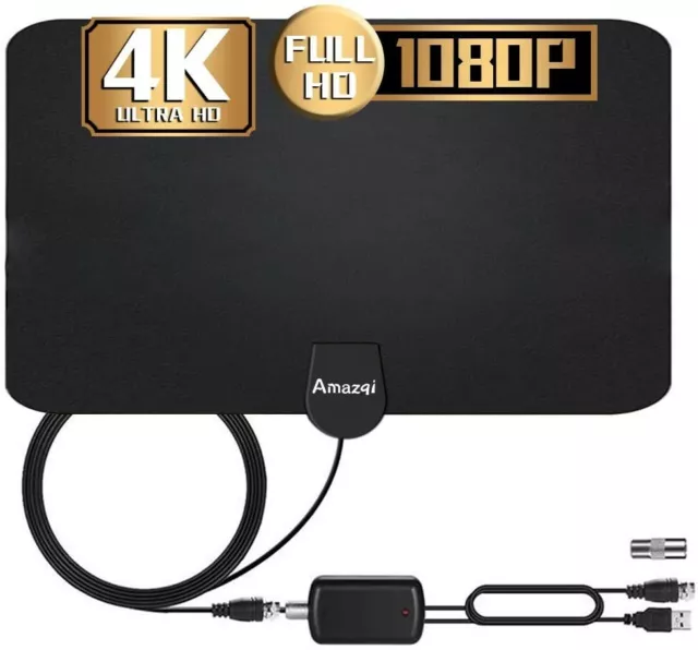 AMAZQI HDTV DIGITAL TV Antenna Indoor Aerial HD Freeview Signal