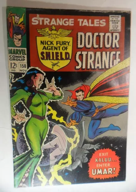 Strange Tales #150 Nov 1966 Jack Kirby Umar First John Buscema Marvel Art Vg 4.0