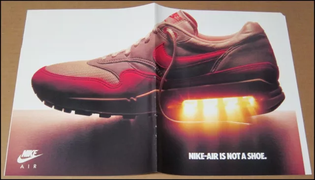 1987 Nike Air Shoes 4-Page Print Ad Advertisement Michael Jordan Charles Barkley