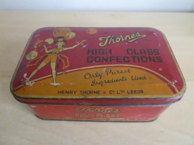 Vintage Thornes Toffee Tin High Class Confections