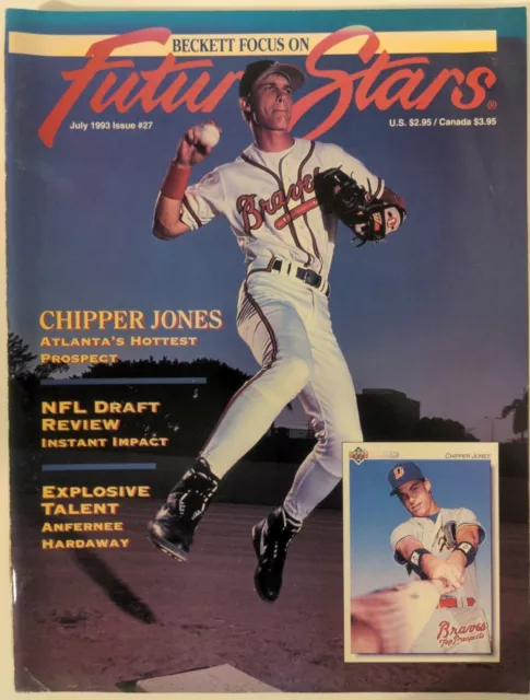 Chipper Jones Beckett Future Stars July 1993 Issue #27 Braves