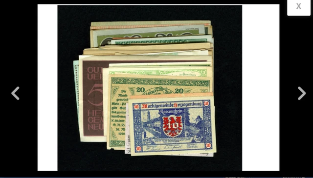Austrian Notgeld. 49 NOTES in this lot. Crisp Uncirculated.