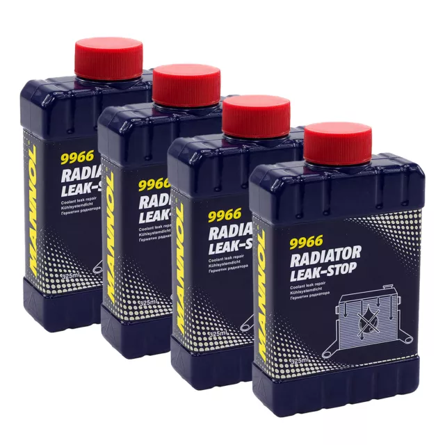 4x 325 ML Radiatore ad Acqua Mannol Perdita Kühlerdichtmittel Turafalle