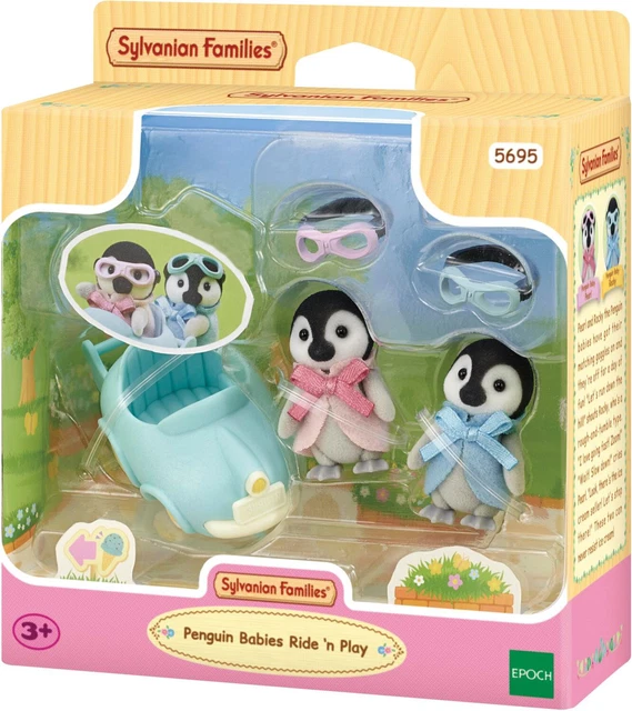 NEW SYLVANIAN FAMILIES Penguin Babies Ride N Play from Mr Toys