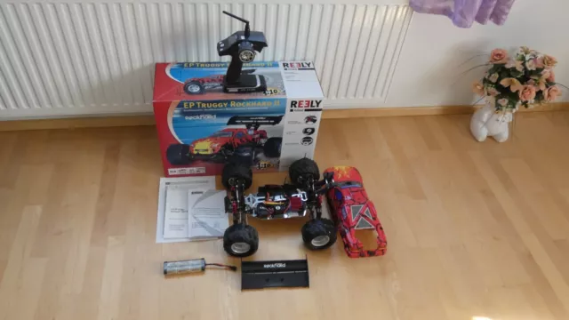 REELY RC Elektro Truggy Rockhard II 1:10  mit 2,4 GHz Sender & Akku