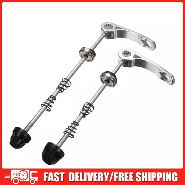 Pair Bike Bicycle Cycling Wheel Hub Skewers Quick Release Bolt sliver