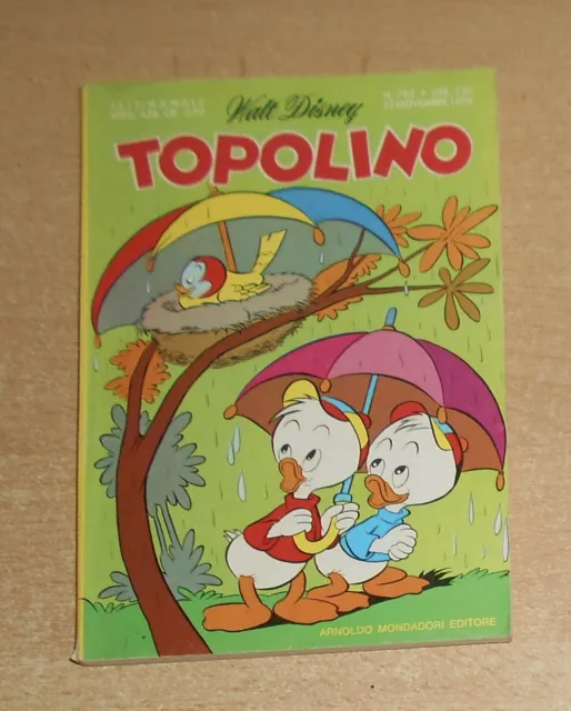 Ed.mondadori   Serie  Topolino   N°  782  1970  Originale !!!!!