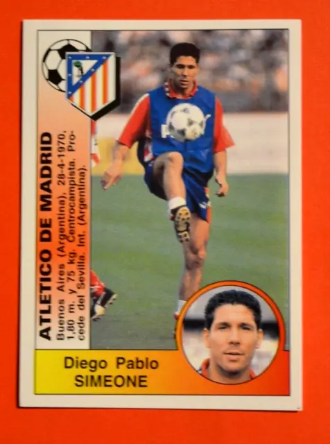 Panini Futbol Liga 1994/95 Fußball-Diego Simeone Atletico Madrid #54 ungeklebt