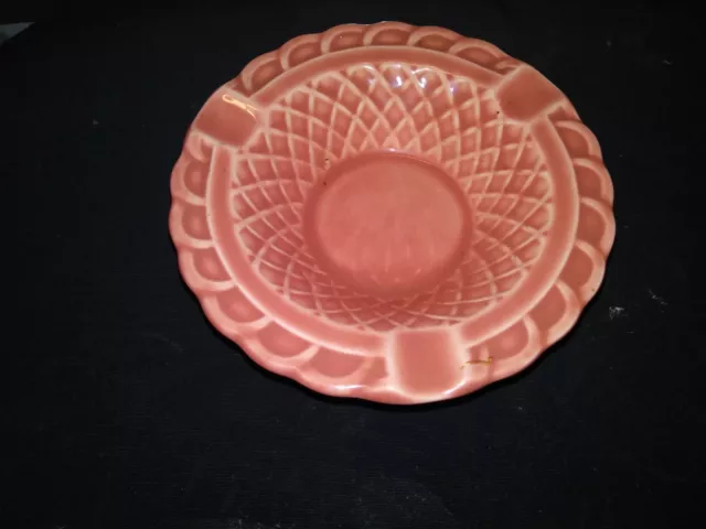 Rare Vintage Homer Laughlin Fiestaware Pink Ashtray #1