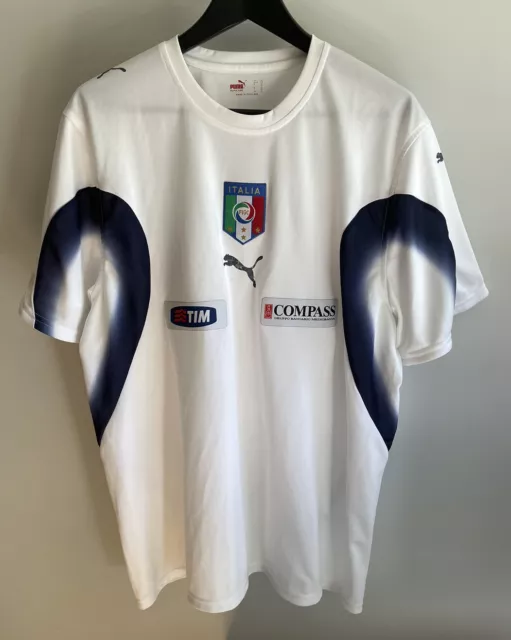 Italy National Football team white 2007 training shirt Puma mens size XL