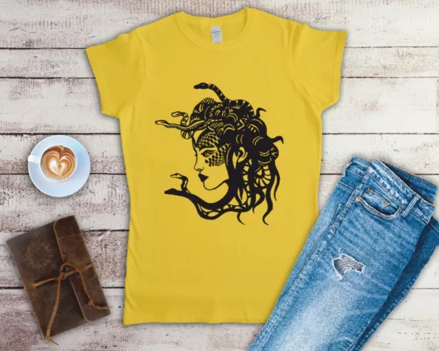 Medusa Ladies Fitted T Shirt Sizes Small-2XL