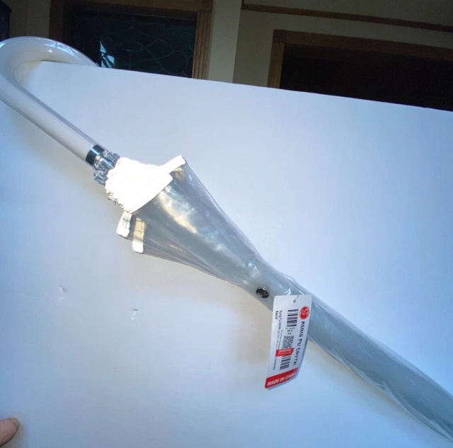 NEW WITH TAGS!  Kung Fu Smith 52 Inch DOME Clear Umbrella