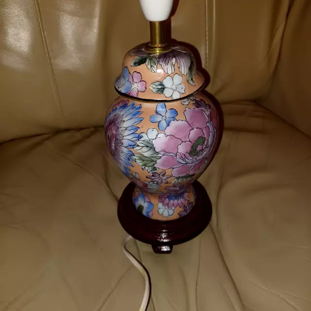 Oriental wooden shop lamp bases