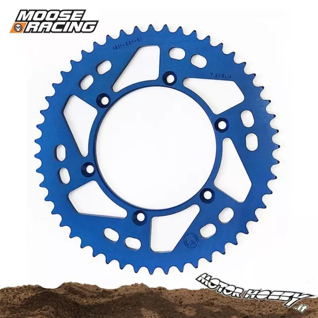 Corona Trasmissione Moose Racing Alluminio 7075 T6 Yamaha Yz – Yzf Z/51 Blu