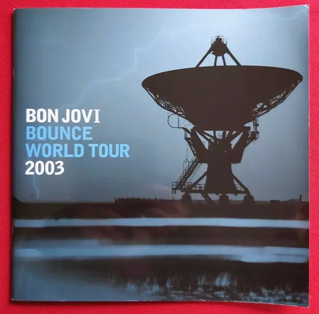 BON JOVI : Bounce 2003 World Tour programme, 24 pages - blue cover version