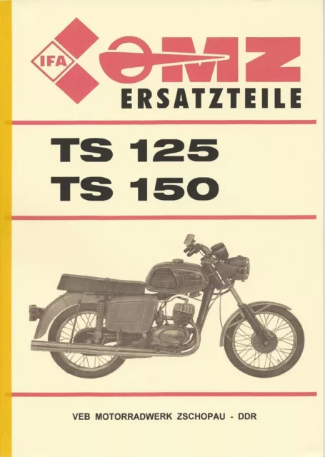 Ersatzteile Liste, MZ TS 125, TS 150, A 4,