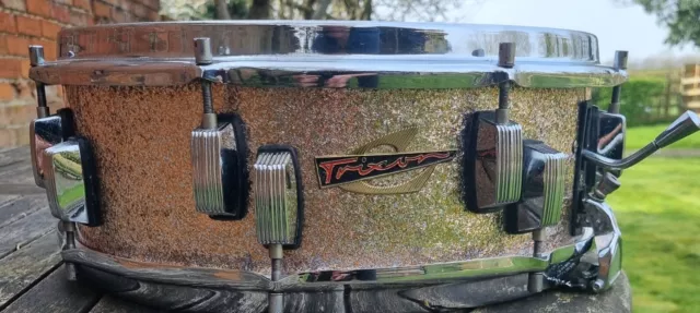 Trixon Vintage Luxus Snare Drum  From 1964 In Delmar Champagne Sparkle