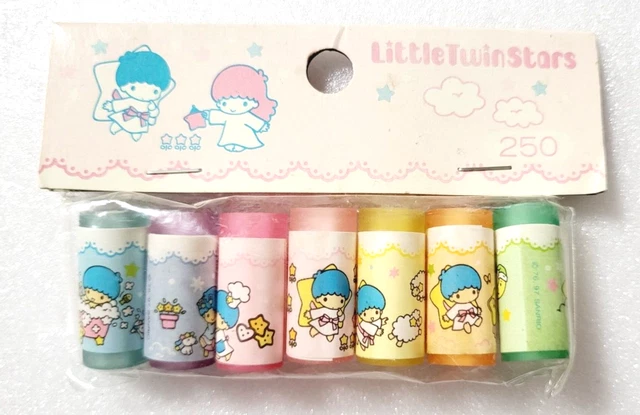 Little Twin Stars Eraser 1997' SANRIO Old Vintage Retro Cute Rare