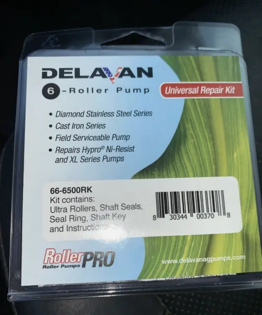 Delavan Universal 6 Roller and Hypro Pump Repair Kit 66-6500RK