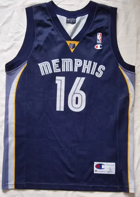 Nba basket genuine jersey, maillot: Champion Memphis Grizzlies Gasol Replica L
