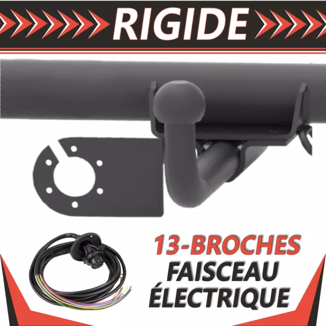 Attelage rigide pour Toyota Yaris 1 I P1 3/5P Hayon 99-05+faisceau 13 broches