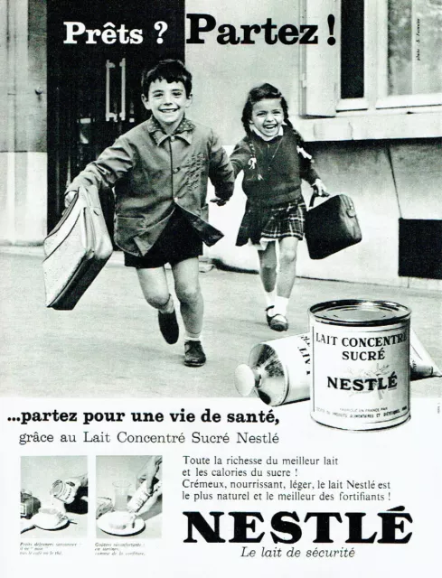 PUBLICITE ADVERTISING 1952 NESTLE NIDO lait en poudre