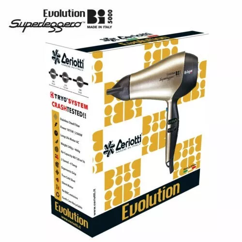 Ceriotti Evolution Bi5000 Professional Hair Dryer 2500W Gold