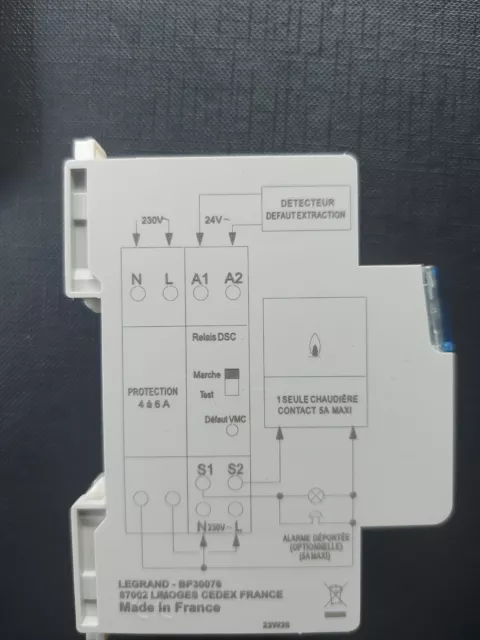 Relais DSC LEGRAND 003859 chaudiere VMC gaz