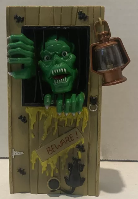 Vintage Halloween Toy State Green Monster Decor-Working Tested Lights/Sounds