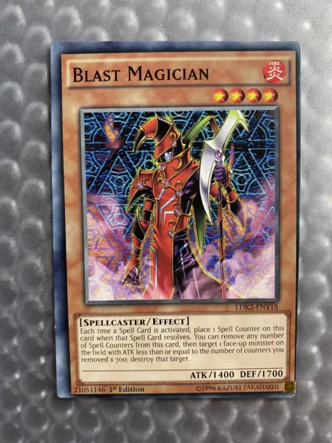 Miscut Misprint LDK2-ENY18 Blast Magician | 1st Edition YuGiOh