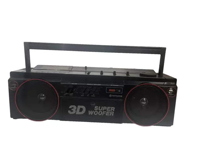 Hitachi Boombox Trk-3d2hc With Tape Deck