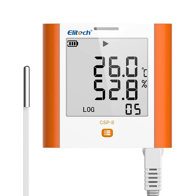 GSP-8 Digital Data Logger Refrigerator Temperature Humidity Recorder Alarm