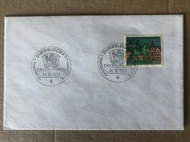 Brd Briefmarken Sonderstempel Dusseldorf 1964 Hauptstädte der Bundesländer
