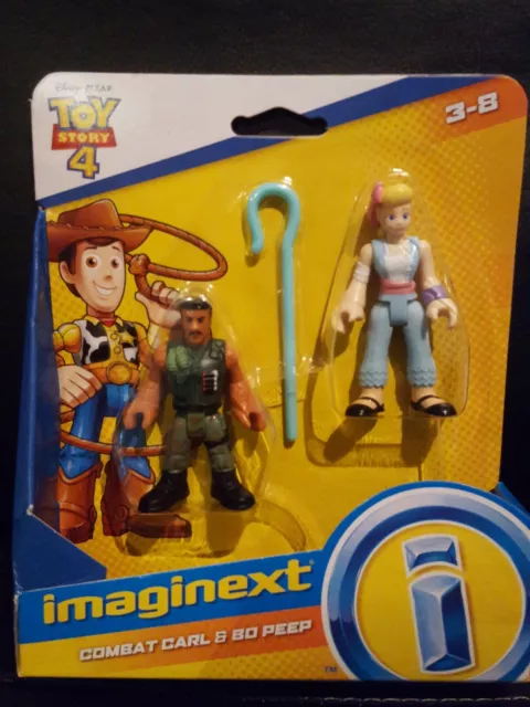 Imaginext Disney Pixar Toy Story 4 Movie Combat Carl Jr. & Bo Peep Figure Set