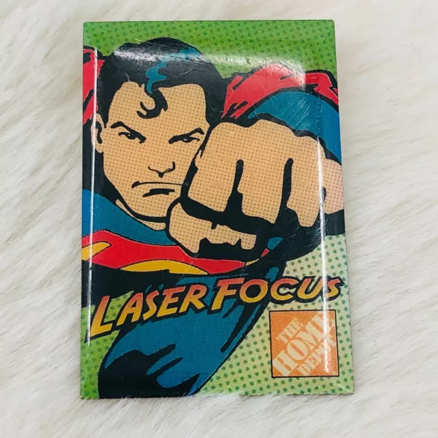 Home Depot Employee Advertising Apron Pin - Superman Day of Doom Laser focus