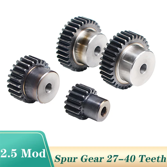 2.5 Mod Zahnrad Stirnrad 27 - 40 Zähne With Schritt C45 Ritzel Zahnrad aus Stahl