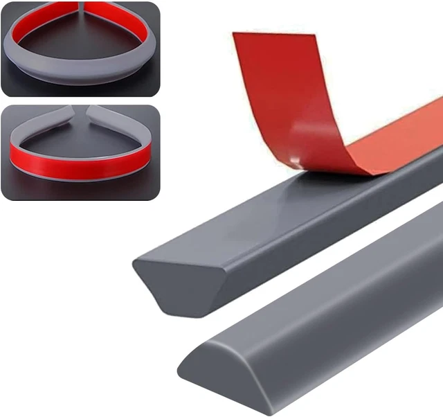 Barriera Antiacqua Per Doccia 2m In Silicone - Autoadesiva, Tagliabile Per Bagno - Foto 7