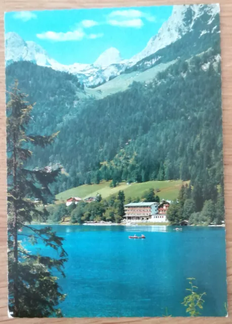 Hintersee mit Reiteralpe (Ramsau/Berchtesgaden): Hochformat, Karte 1980 gelaufen