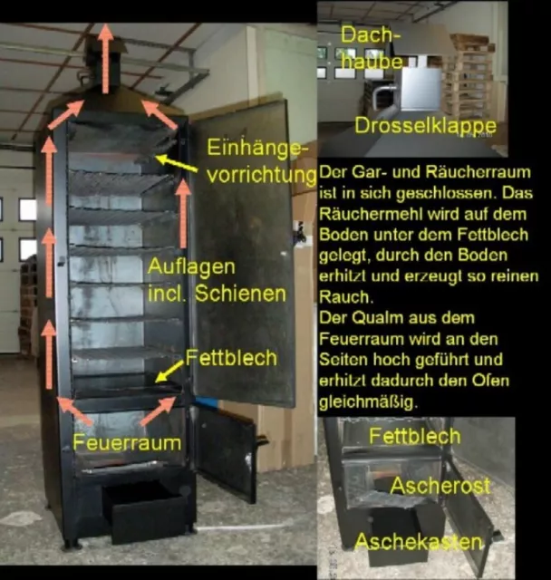 SMOKI - Räuchertechnik Smoki-Profiofen 150x50x50cm