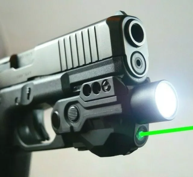 Tactical Green Laser Light Combo Led Pistol Gun Rechargeable Battery Tgfl-8