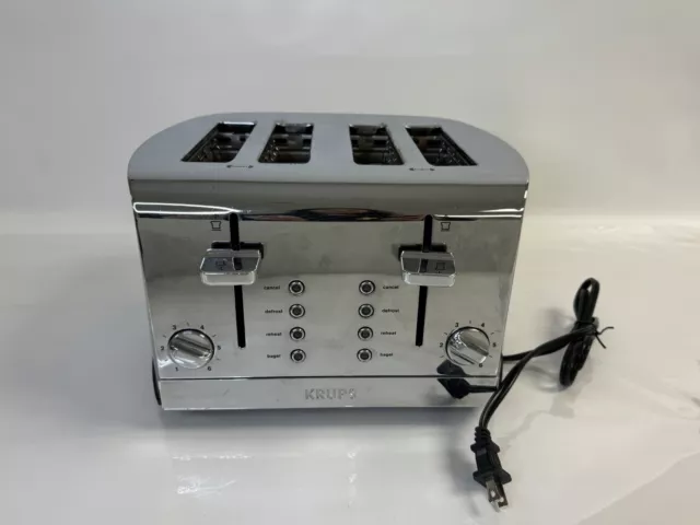 KRUPS 4 Slice Stainless Steel Toaster KH734D50 KH734D50