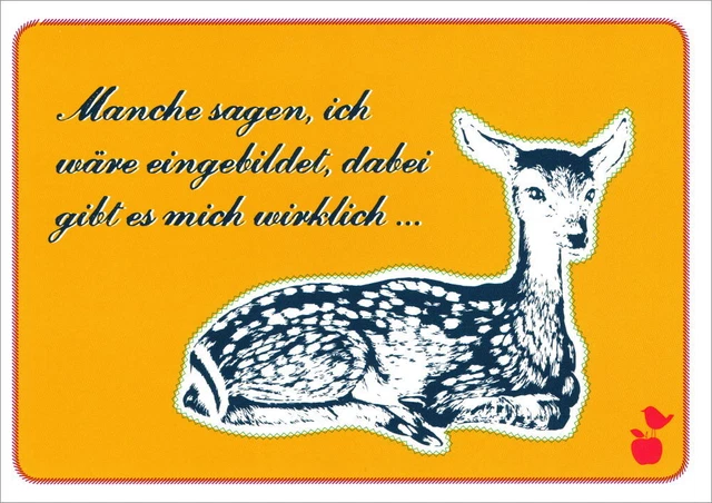 Postkarte Sprüche & Humor "Manche sagen, ich wäre eingebildet, dabei ..."