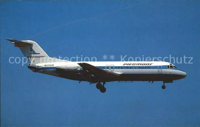 72199725 Flugzeuge Zivil Piedmont Airlines Fokker F-28-4000 N117UR c/n 11222 Flu