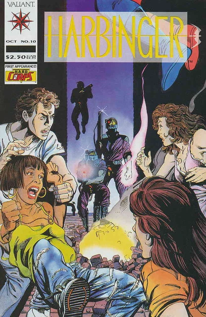 Valiant Comics Harbinger #10 Comic 1St Appearance Hard Corps