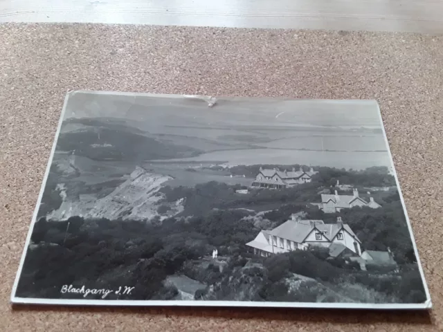 Postcard Blackgang Isle Of Wight Chine. Houses And Countryside Views