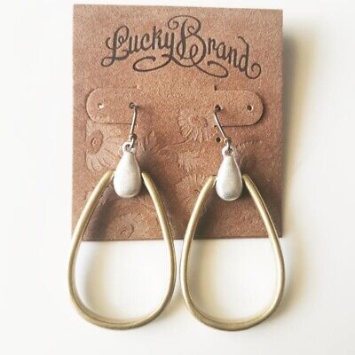 New Lucky Brand Teardrop Drop Dangle Earrings Gift Vintage Women Party Jewelry