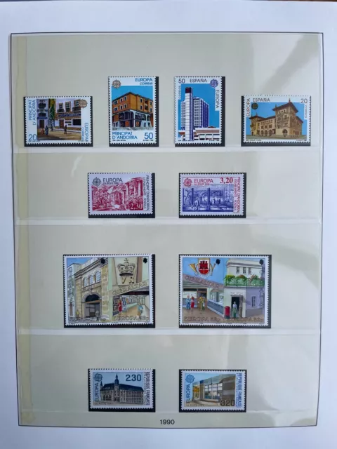 Album Europa 1990 À 1992 - Timbres Neufs** Et Carnets - Forte Cote