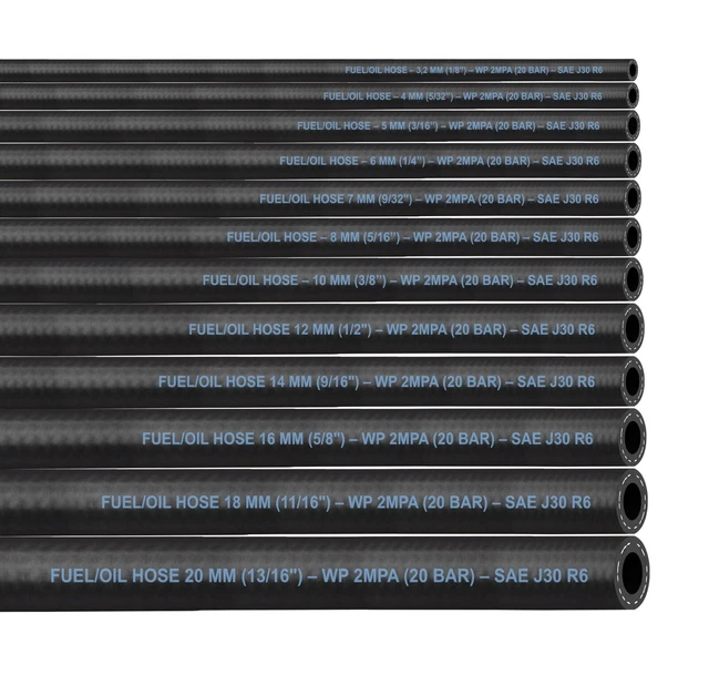 Benzinschlauch 4mm HURI 3 Kraftstoffschlauch Benzinschlauch Ölschlauch Dieselschlauch PVC Kraftstoffleitung 8mm