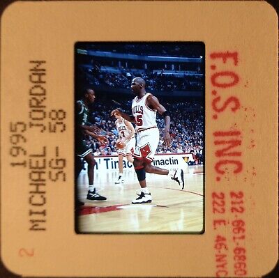 Ld154-313 '95 Michael Jordan #45 Chicago Bulls Orig 35Mm Slide Via Stephen Green
